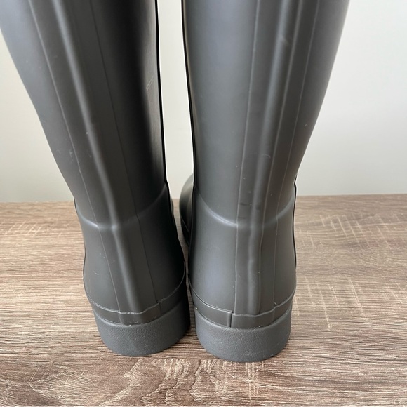 Hunter Original Refined Matte Rain Boot Size 9M Dark Slate Gray - Picture 7 of 11